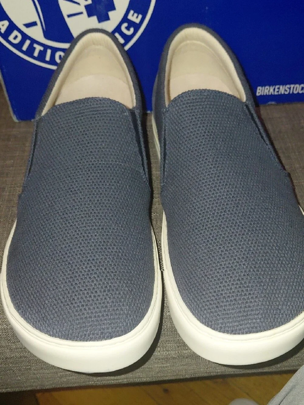 Birkenstock Men's Oswego Slip-On Loafers in Navy SIZE 11